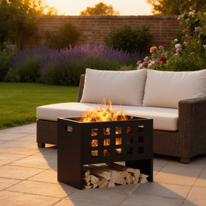 Steel Fire Pit 50x30cm 