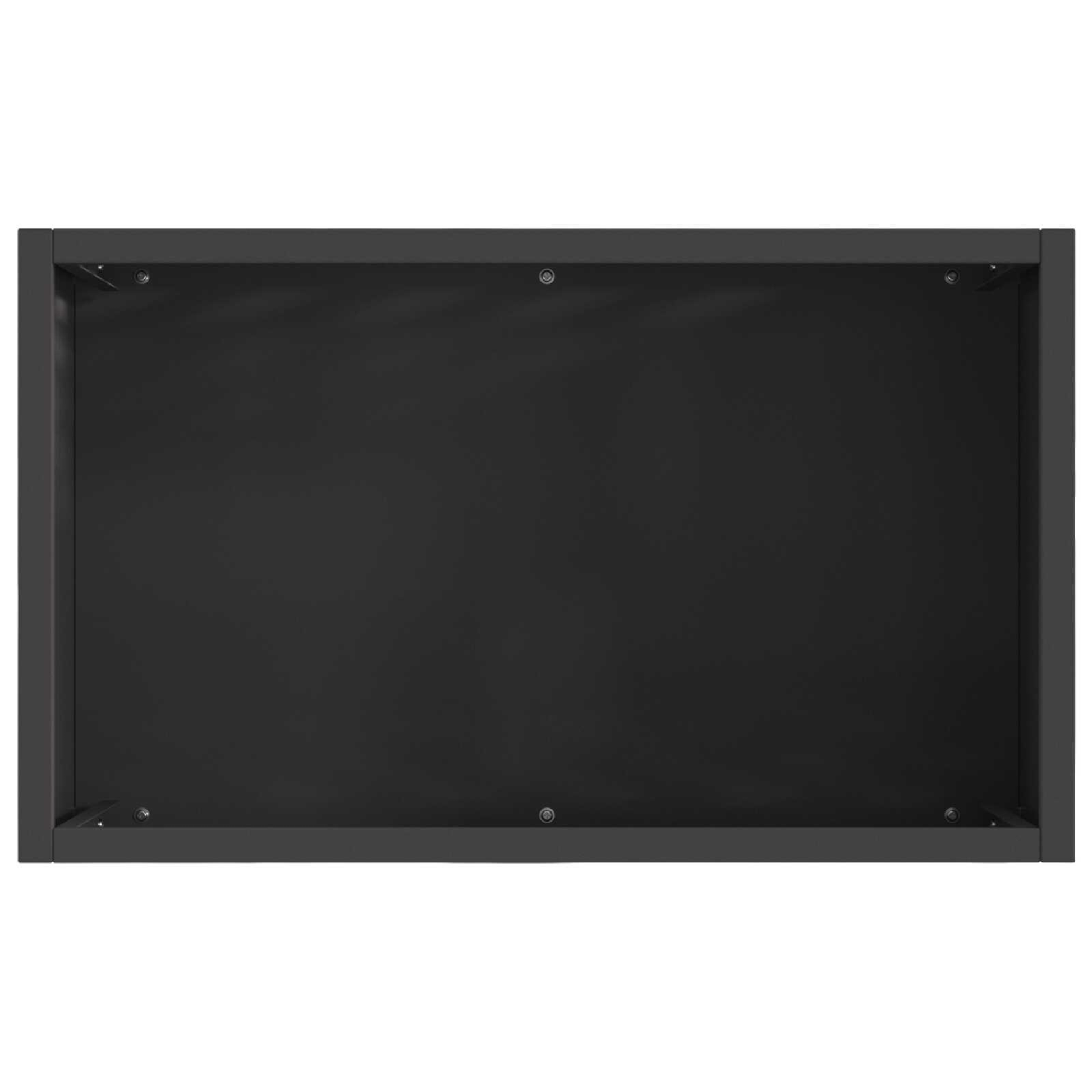 Rectangular grid fire pit top view - large open firebox - Pyrova
