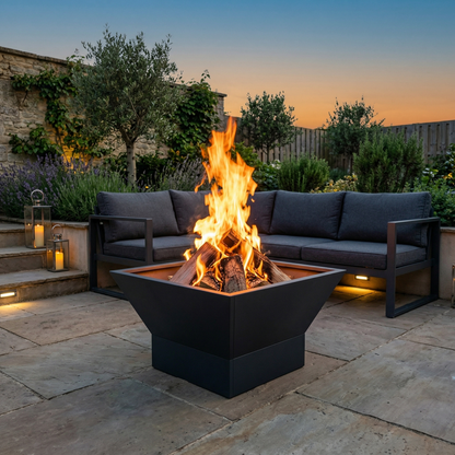 Weathering Steel Fire Pit 60x60cm 