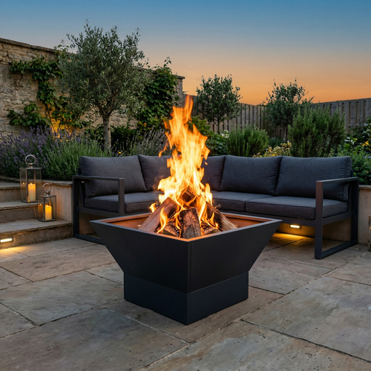Weathering Steel Fire Pit 60x60cm 