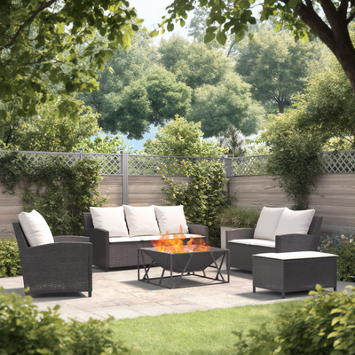 Square Steel Fire Pit